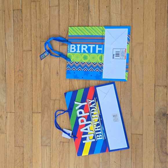 Set of Two Colorful Birthday Gift Bag, Paper Bag - Picture 3 of 8